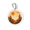 Desert Sunset Scenic Outdoor Adventure Personalized Dog ID Tag