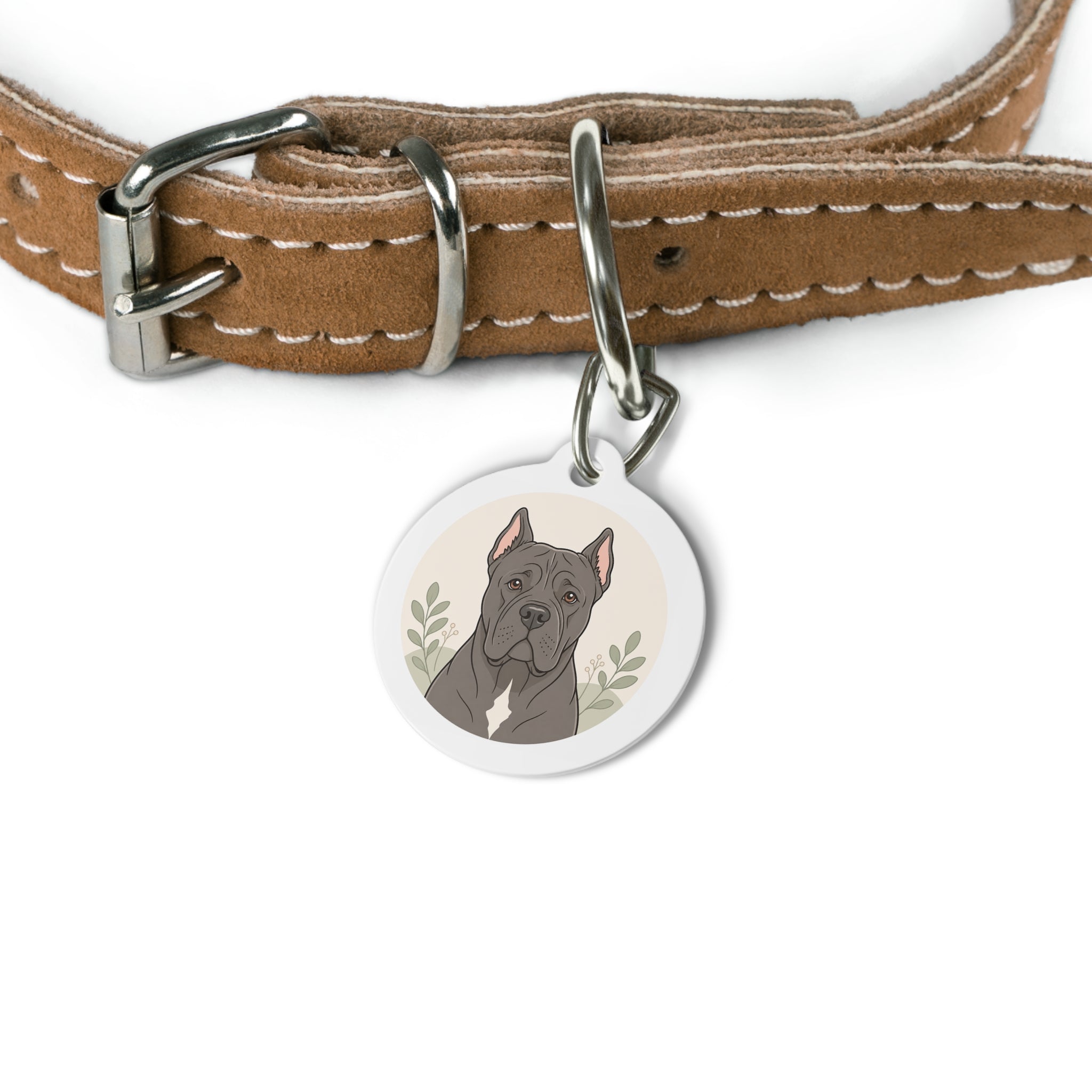 Cane Corso High-Energy Gallery Art Personalized Dog ID Tag