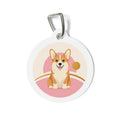 Pembroke Welsh Corgi Joyful Playful Portrait Personalized Dog ID Tag