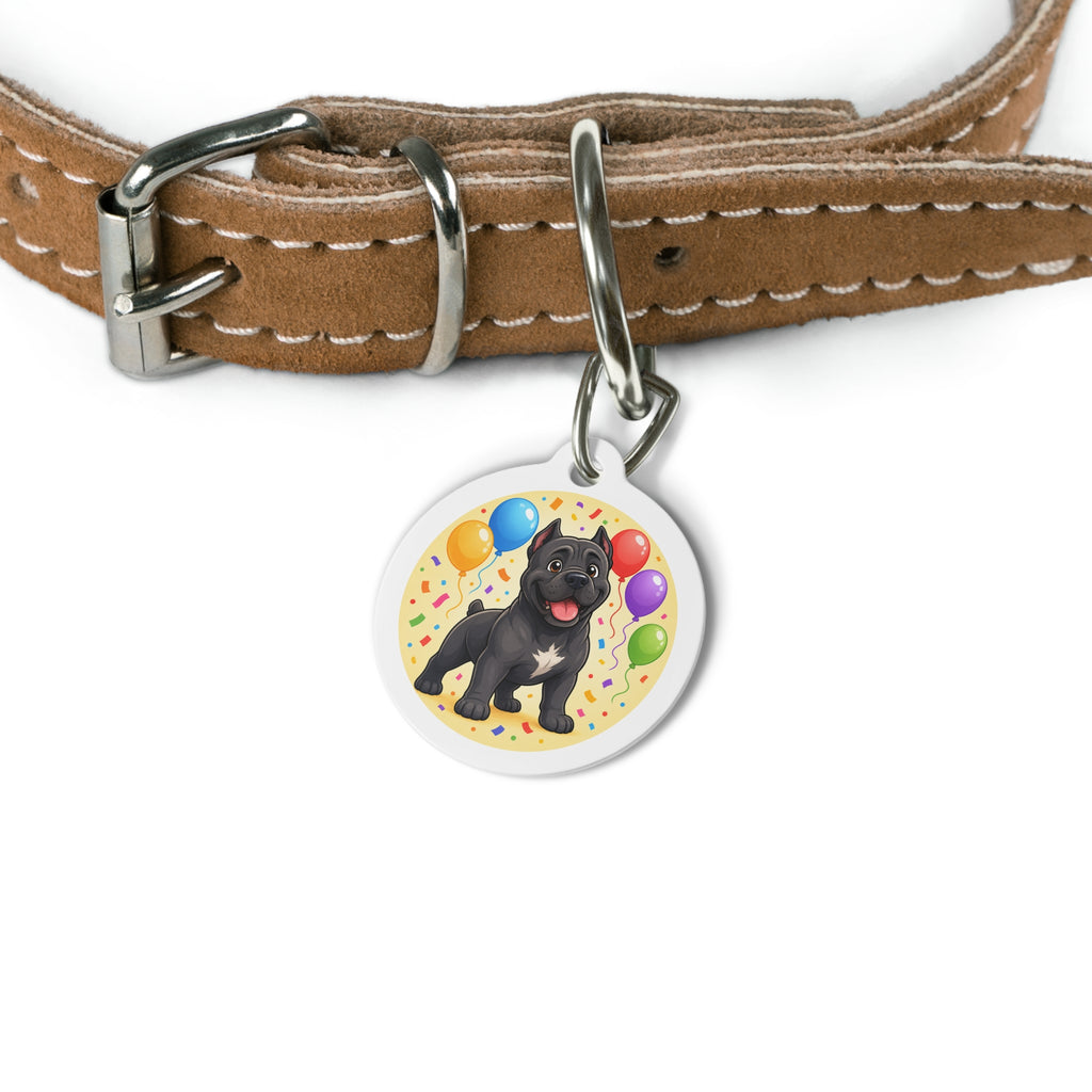Cane Corso Expressive Modern Art Personalized Dog ID Tag