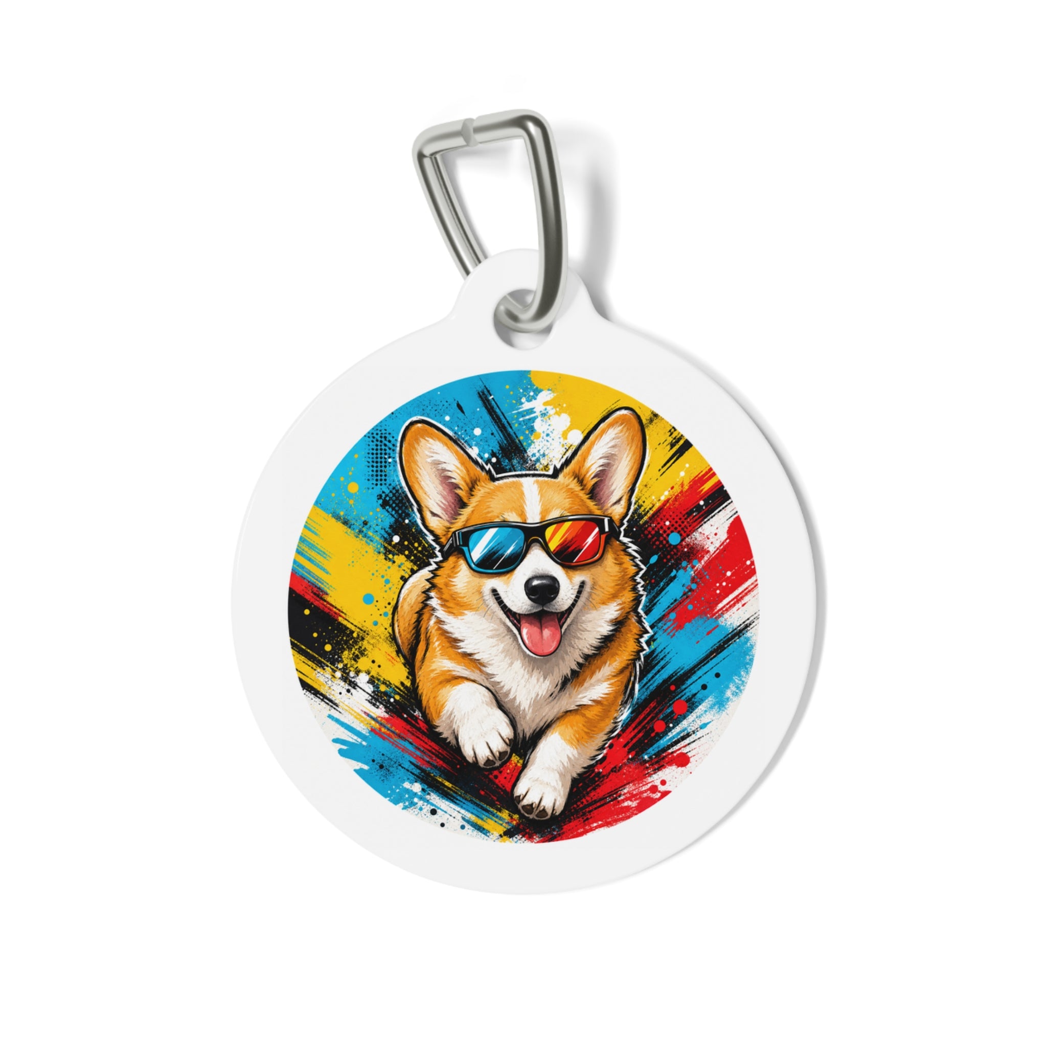 Pembroke Welsh Corgi Cool Modern Personalized Dog ID Tag