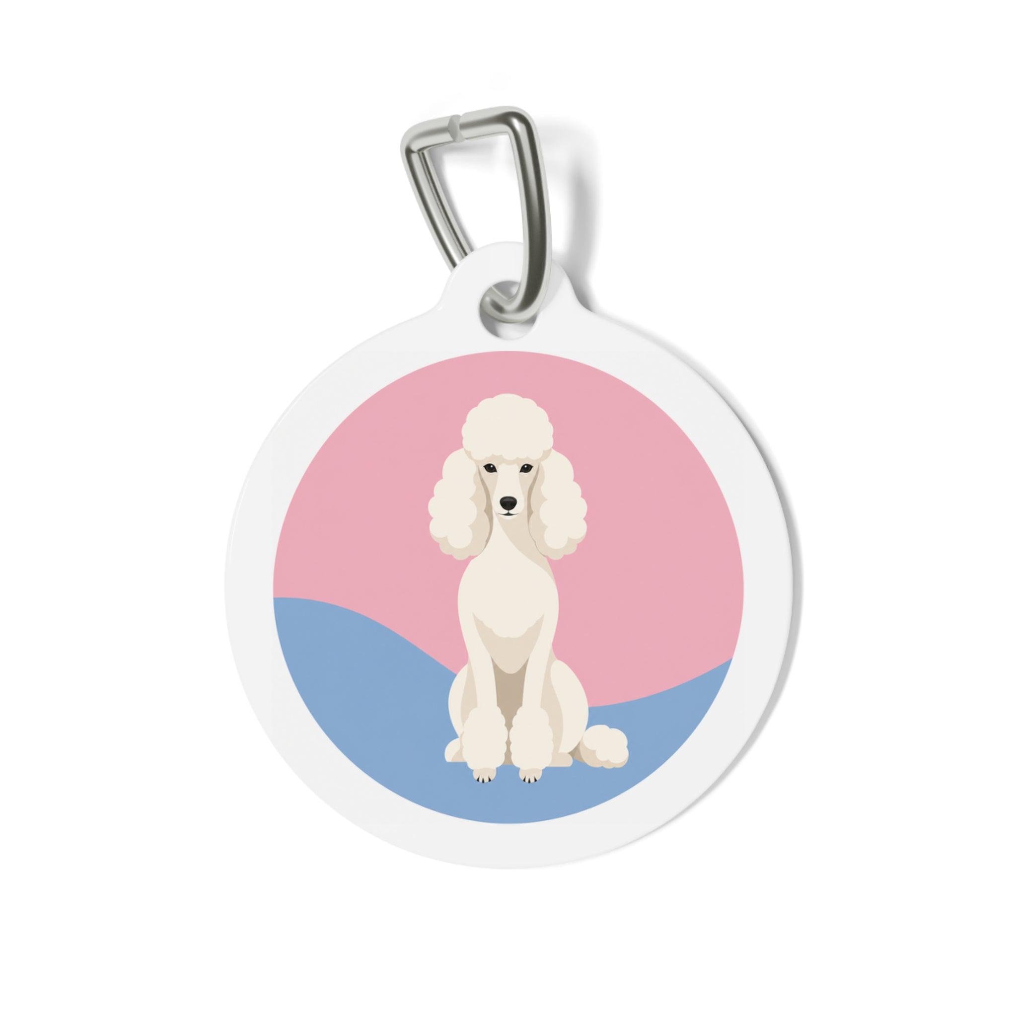 Poodle Pastel Horizon Personalized Dog ID Tag
