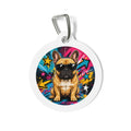 French Bulldog Vivid Pop Art Personalized Dog ID Tag