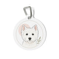 West Highland White Terrier Playful Portrait Personalized Dog ID Tag