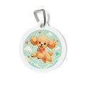 Poodle Happy Cloud Personalized Dog ID Tag