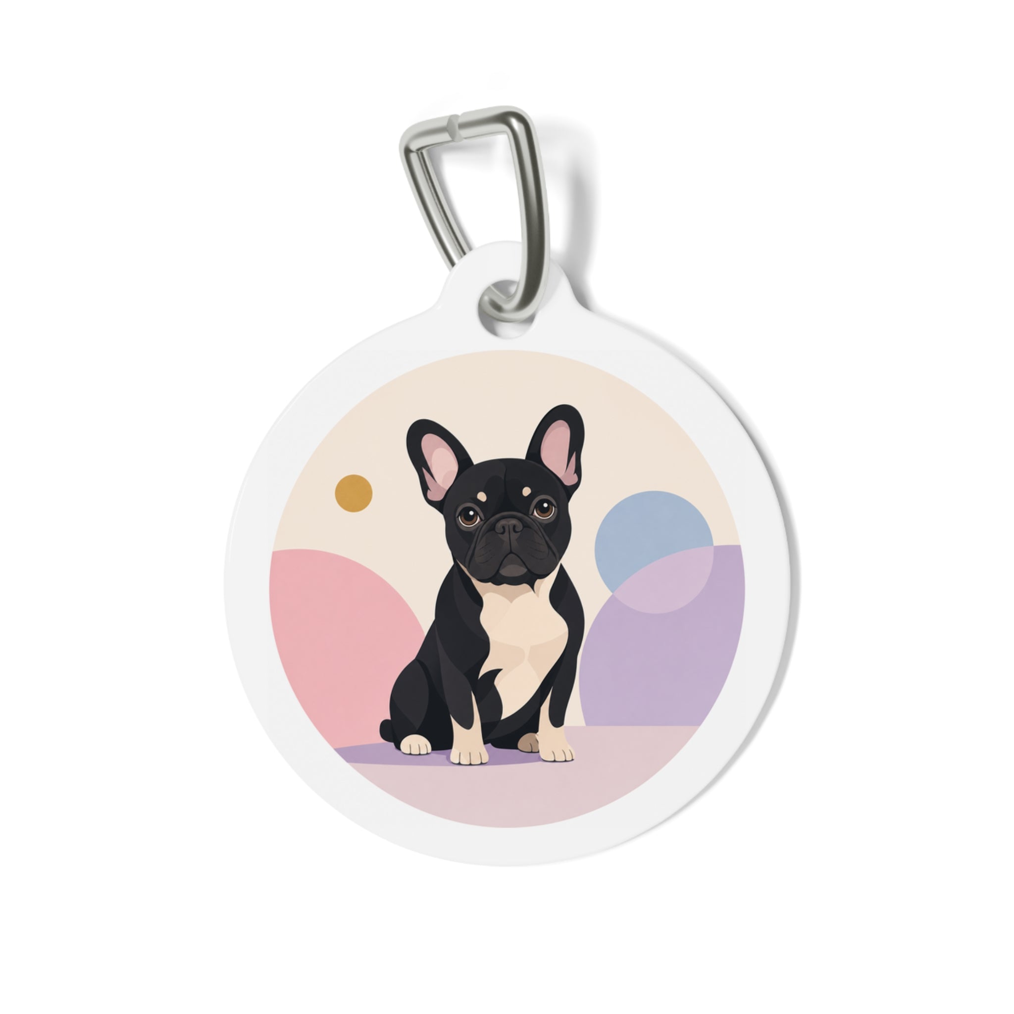 French Bulldog Bright Playful Portrait Personalized Dog ID Tag