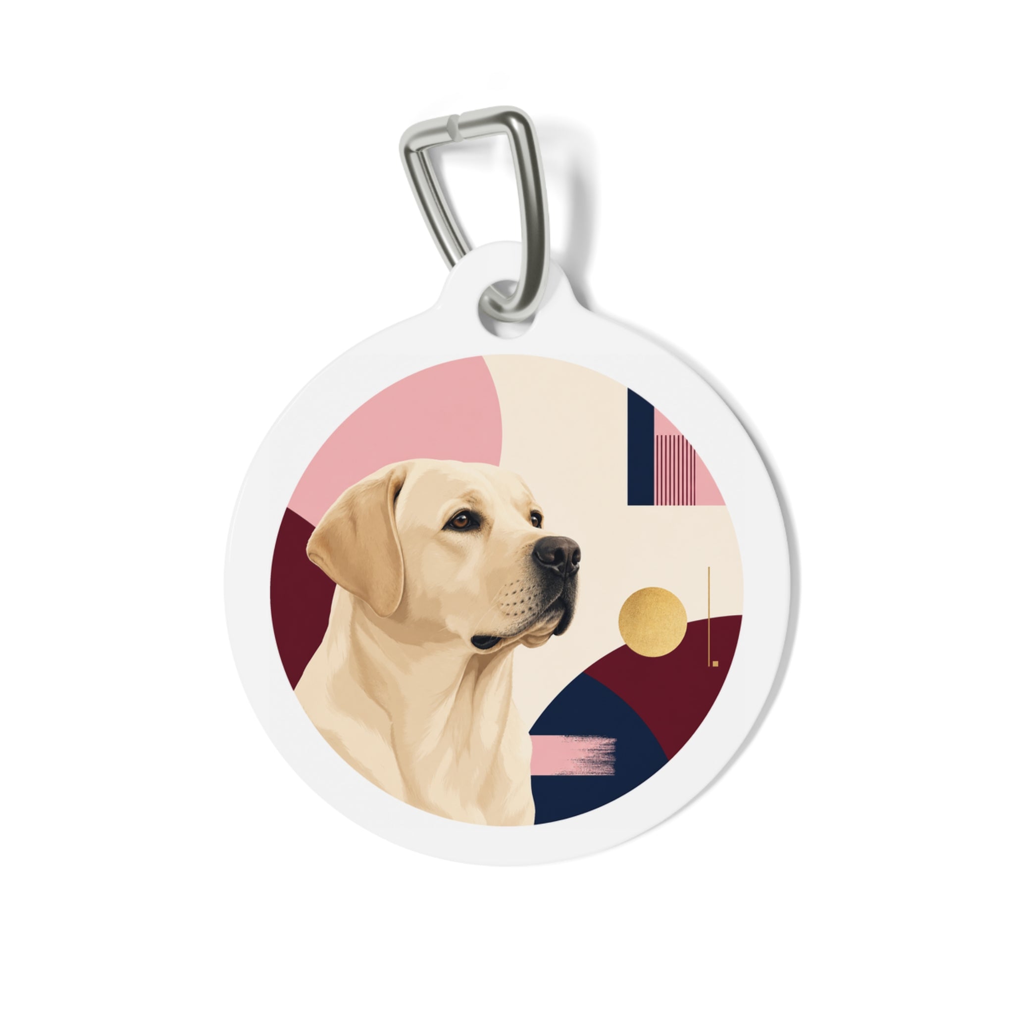 Labrador Retriever Editorial Profile Personalized Dog ID Tag