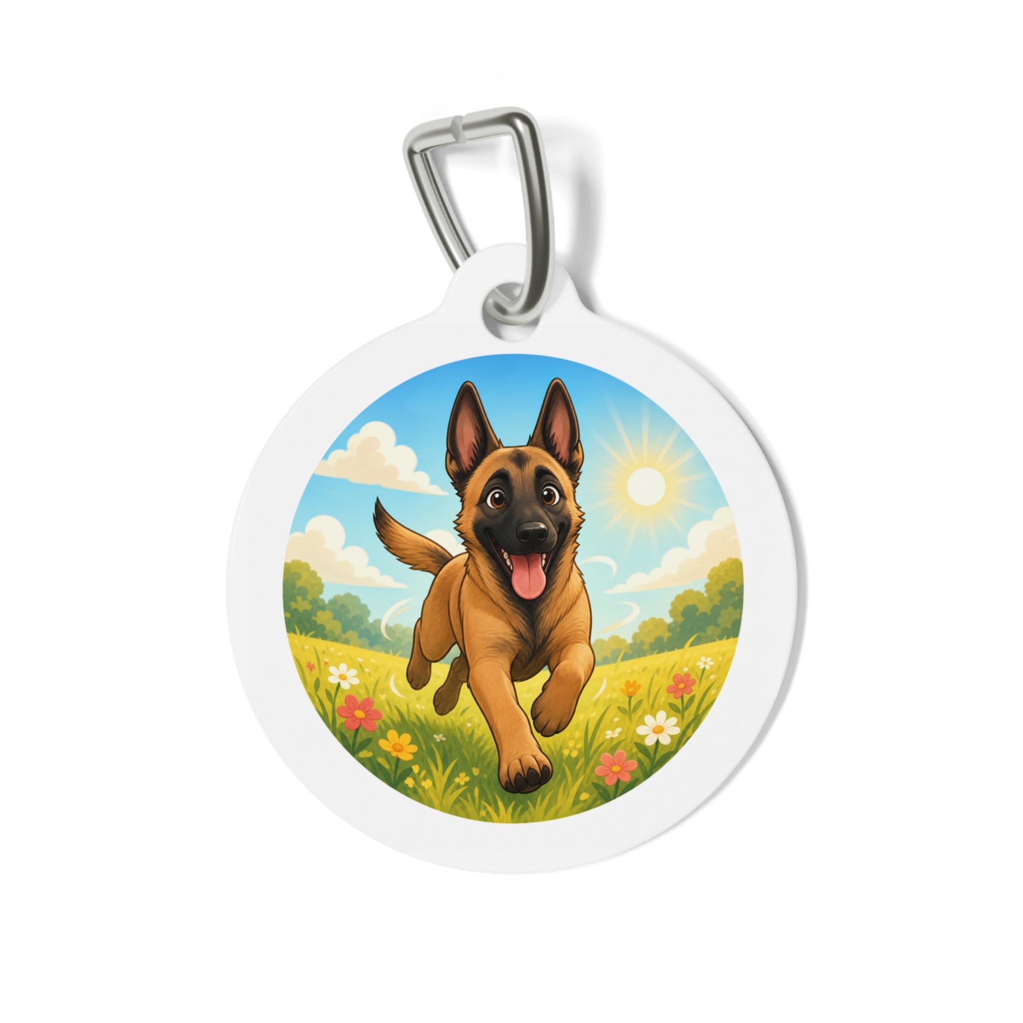 Belgian Malinois Sunny Meadow Personalized Dog ID Tag