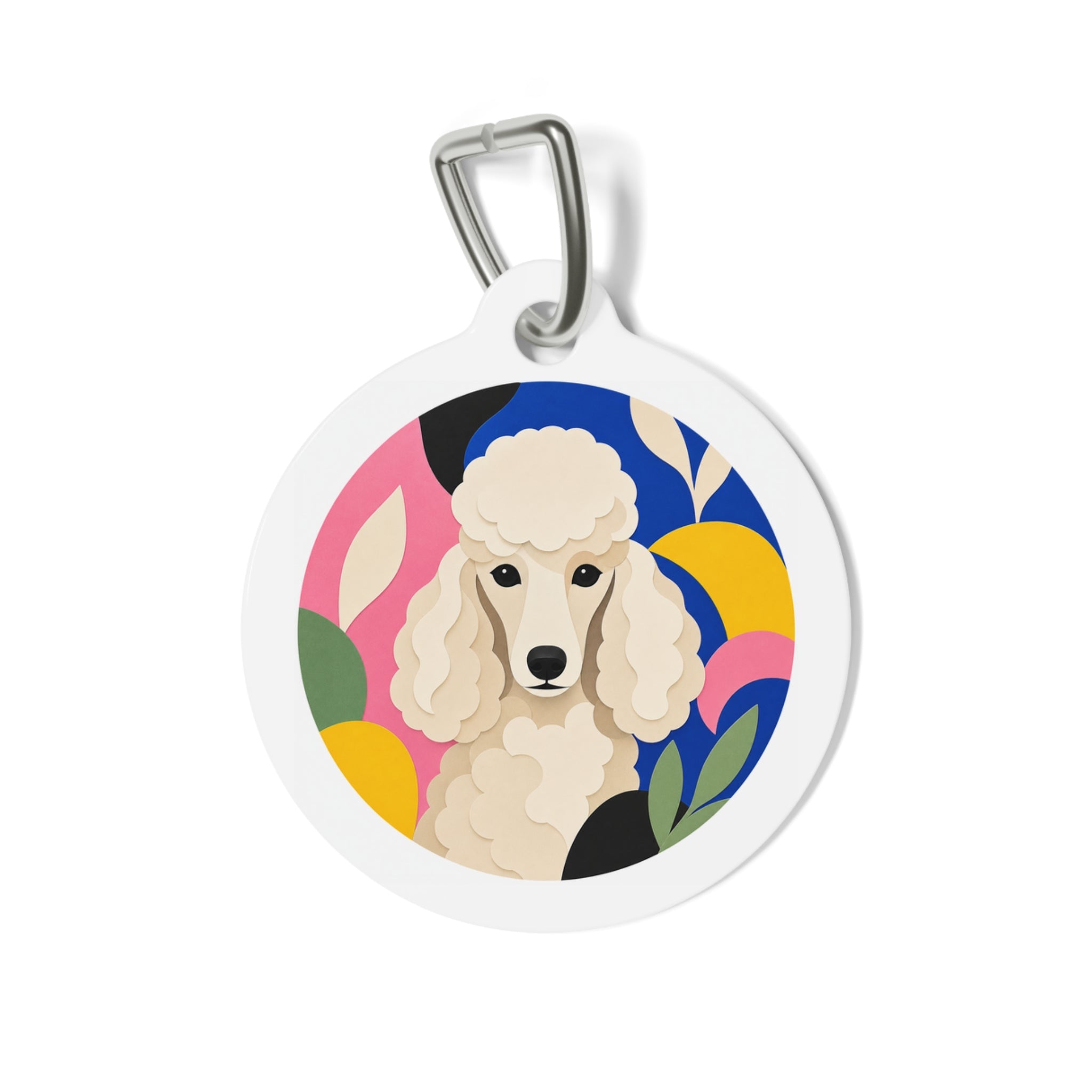 Poodle Color Pop Personalized Dog ID Tag