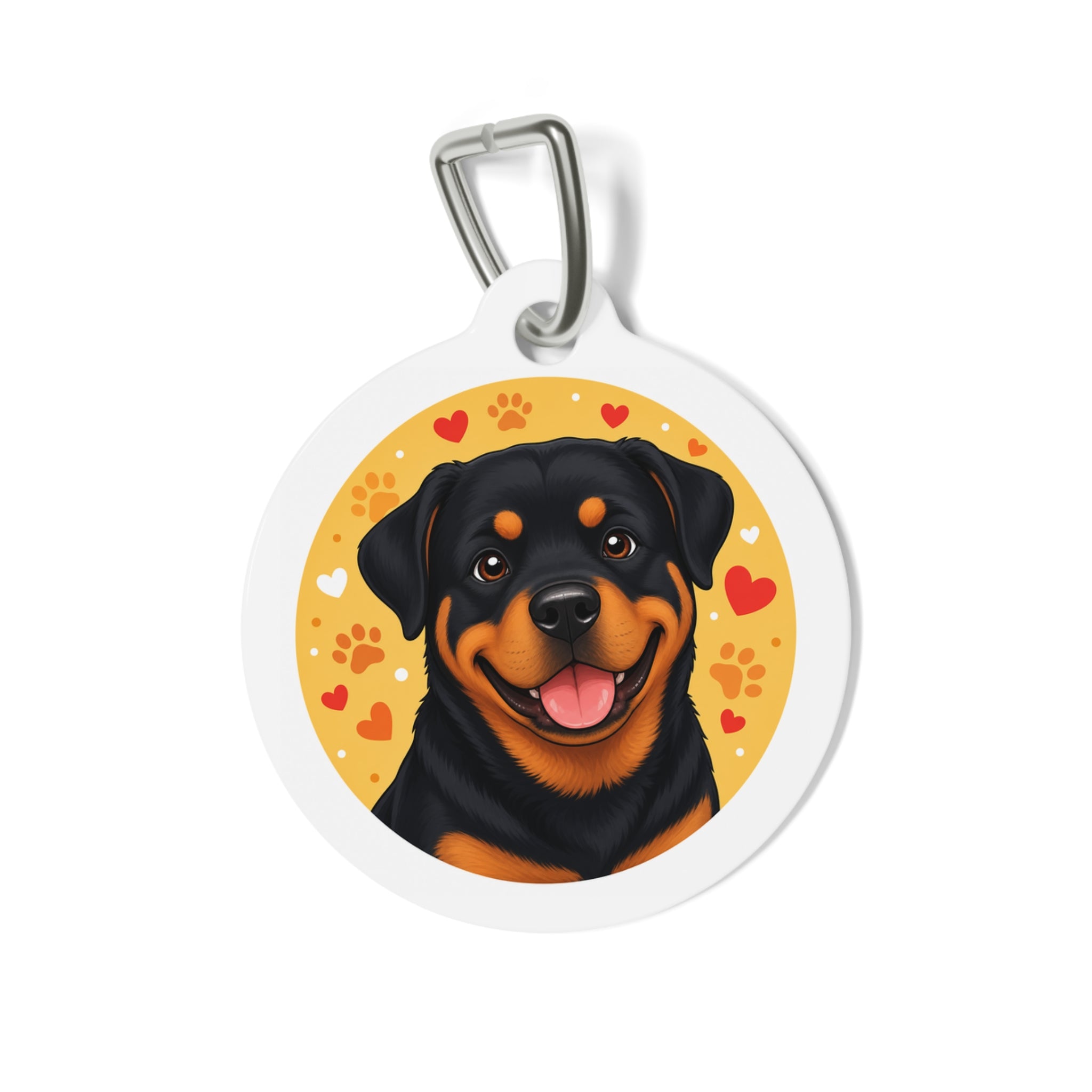 Rottweiler Sunshine Hearts Personalized Dog ID Tag