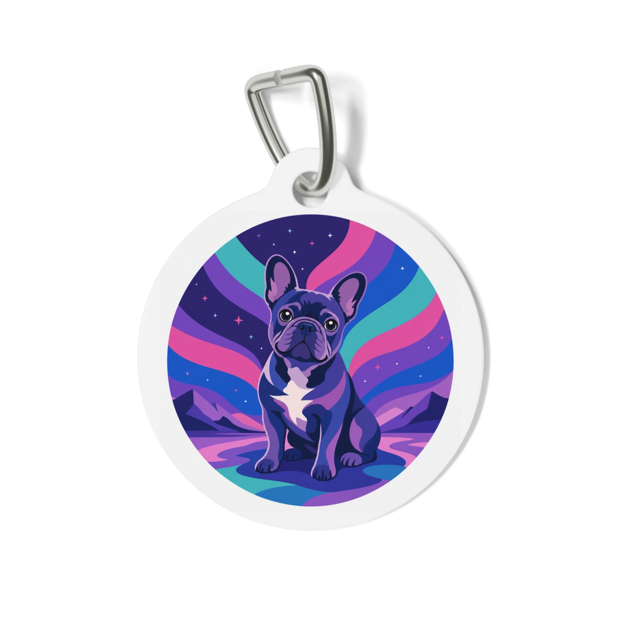French Bulldog Cosmic Personalized Dog ID Tag
