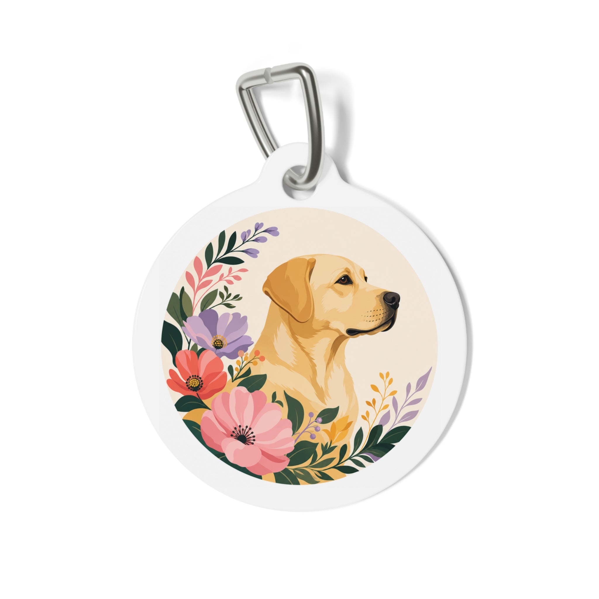 Etiqueta de identificación personalizada para perro Labrador Retriever Botanical Garden