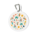 Beach Holiday Dreamy Coastal Scene Personalized Dog ID Tag