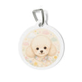 Poodle Pastel Baby Personalized Dog ID Tag