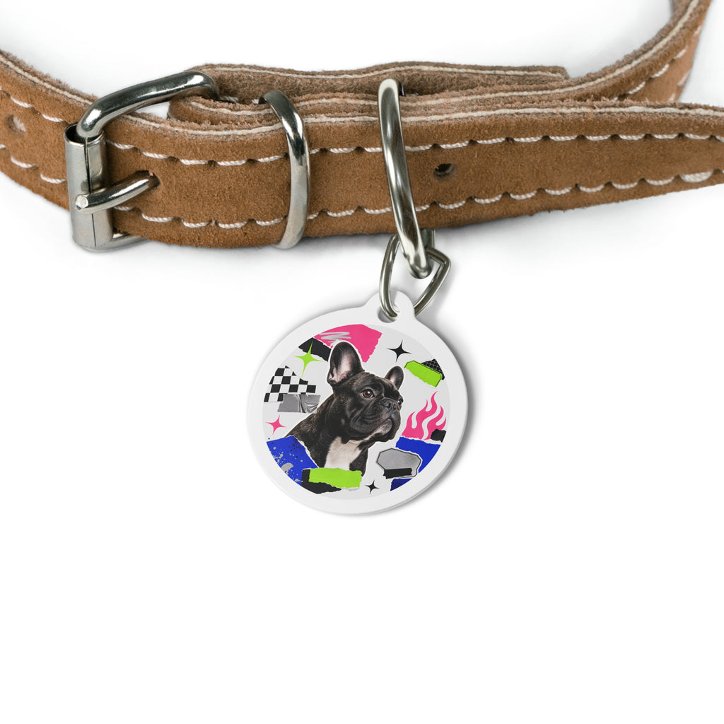 French Bulldog Colorblock Personalized Dog ID Tag