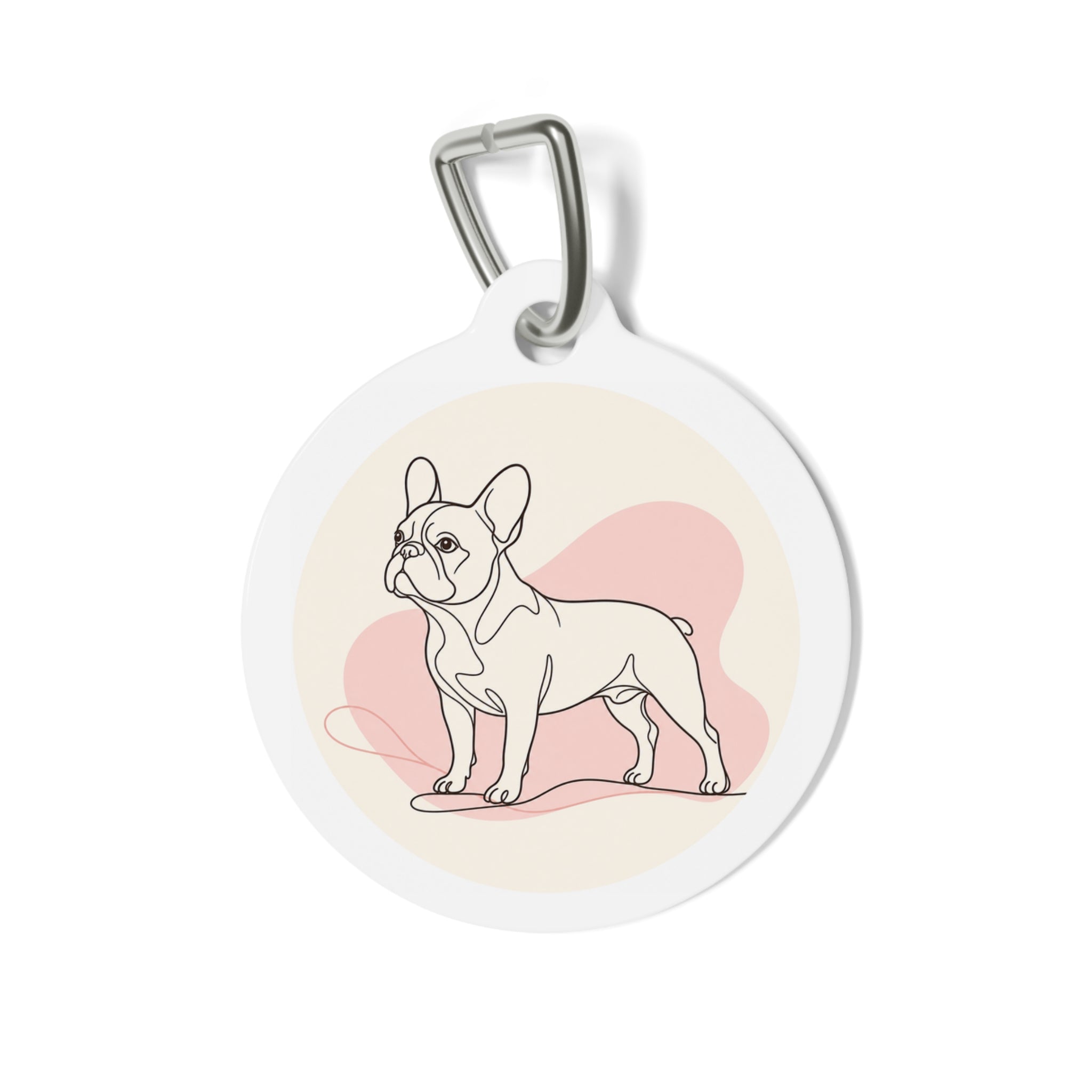 French Bulldog Joyful Playful Portrait Personalized Dog ID Tag