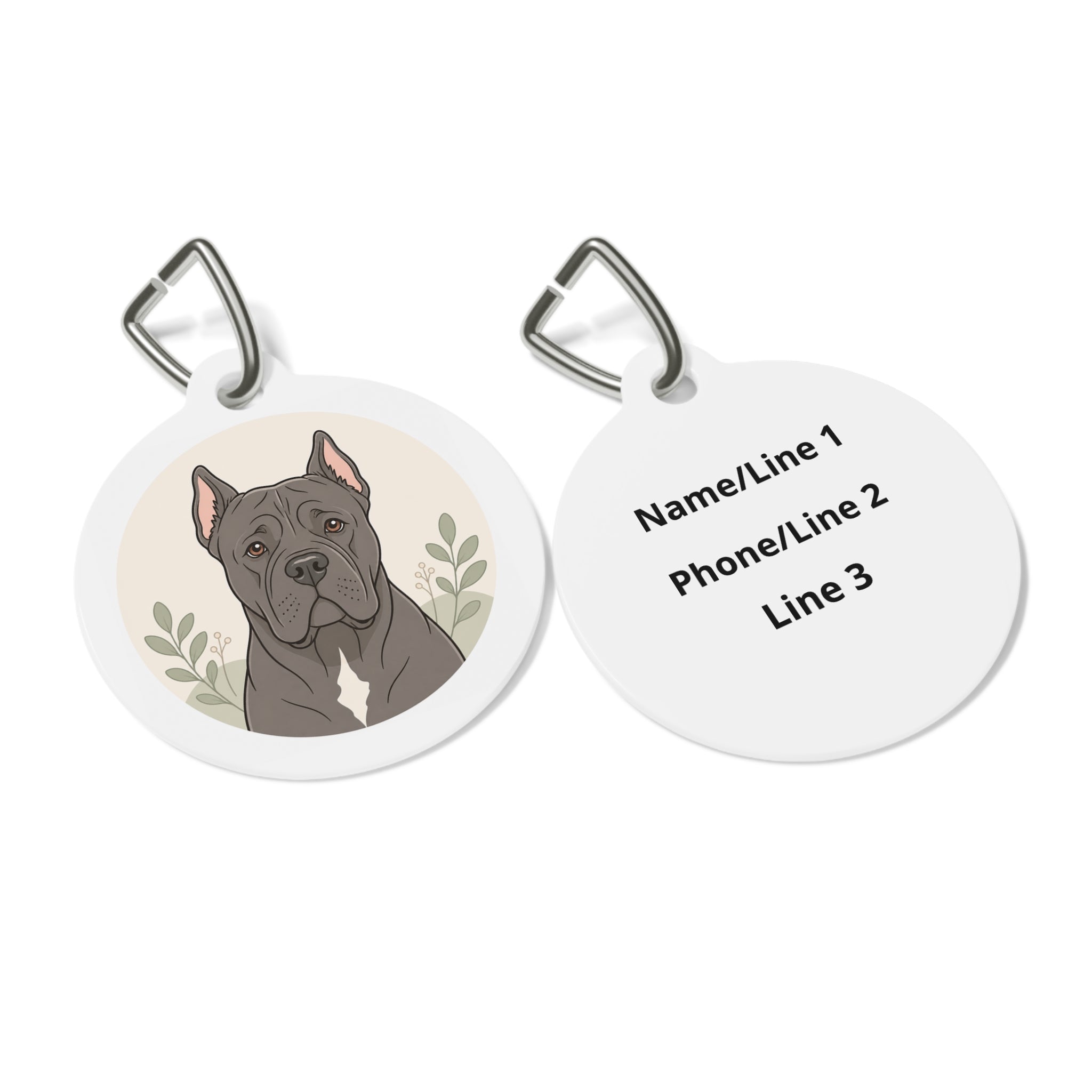 Cane Corso High-Energy Gallery Art Personalized Dog ID Tag