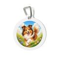 Shetland Sheepdog Playful Portrait Personalized Dog ID Tag