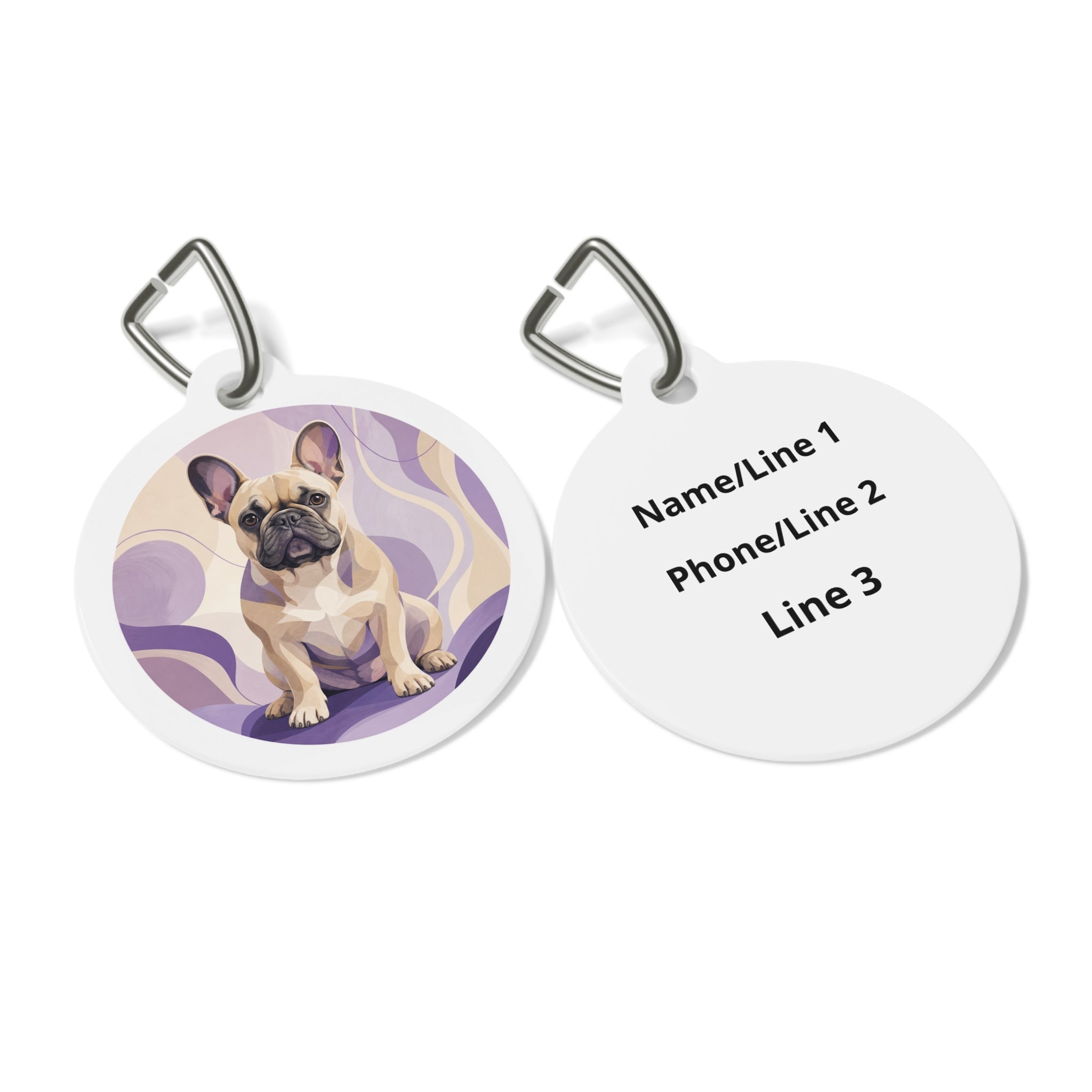 French Bulldog Sweet Playful Portrait Personalized Dog ID Tag