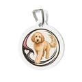 Goldendoodle Playful Golden Doodle Personalized Dog ID Tag