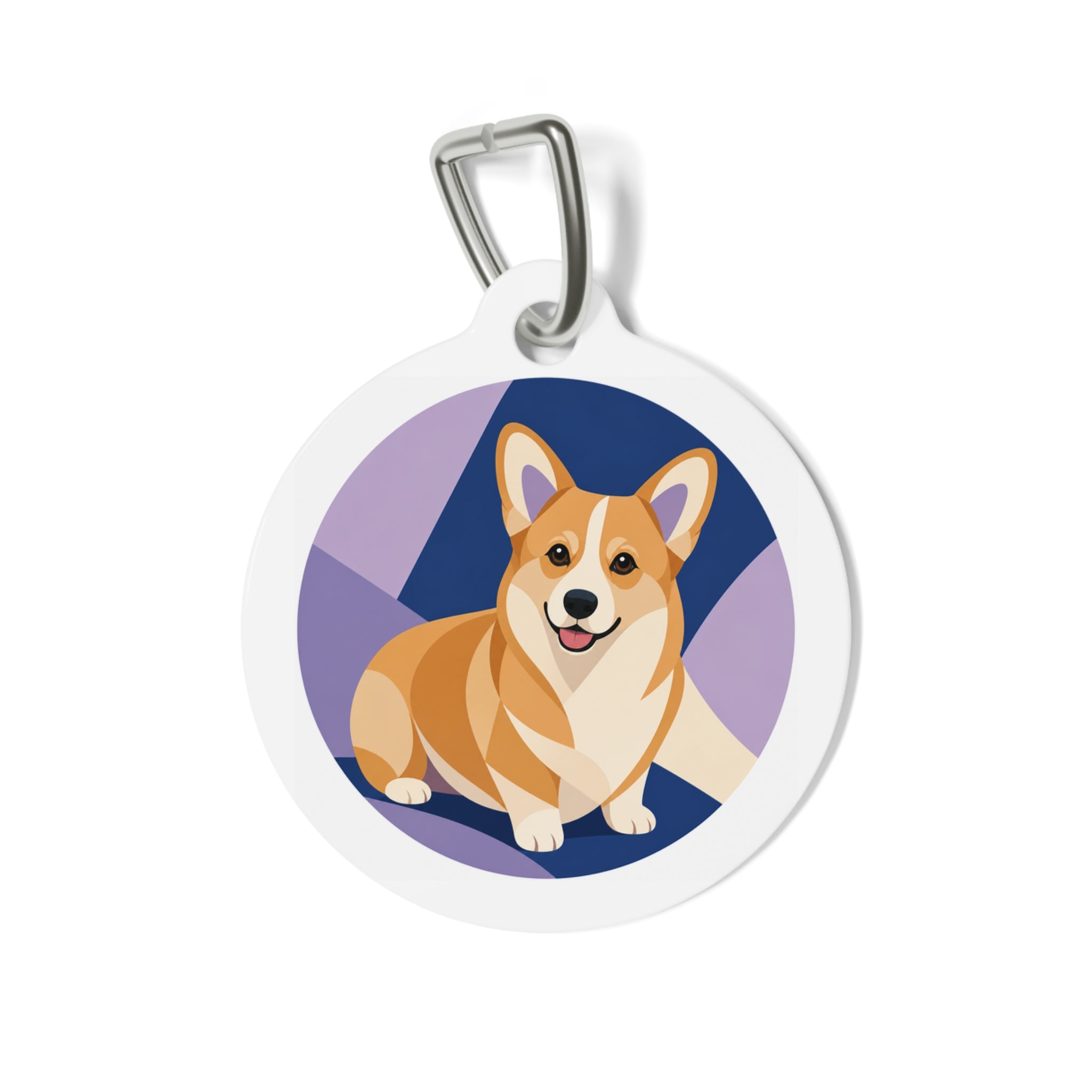 Pembroke Welsh Corgi Bright Playful Portrait Personalized Dog ID Tag