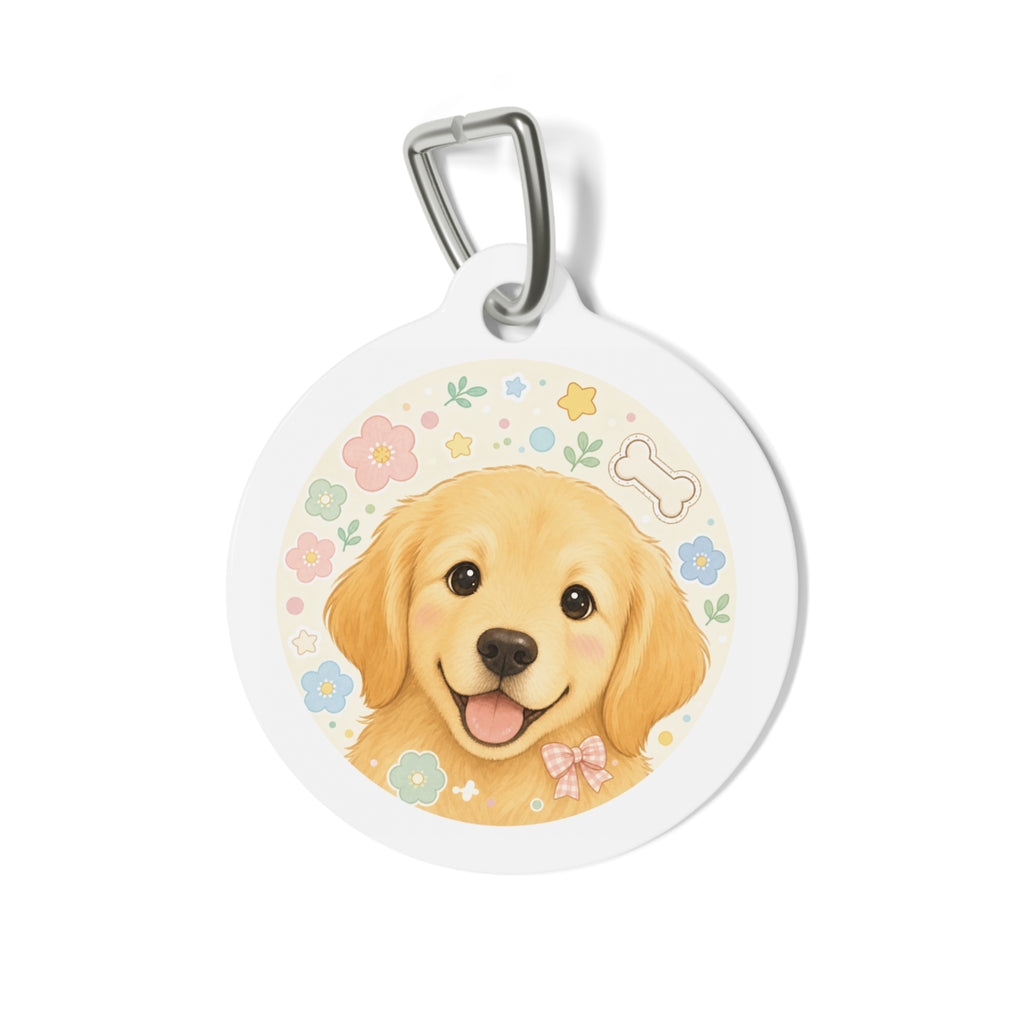 金毛寻回犬黛西脸个性化狗牌