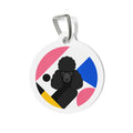 Toy Poodle Mondrian Black Personalized Dog ID Tag