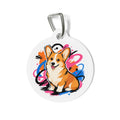 Pembroke Welsh Corgi Urban Graffiti Personalized Dog ID Tag