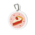 Strawberry Pie Whimsical Foodie Art Personalized Dog ID Tag