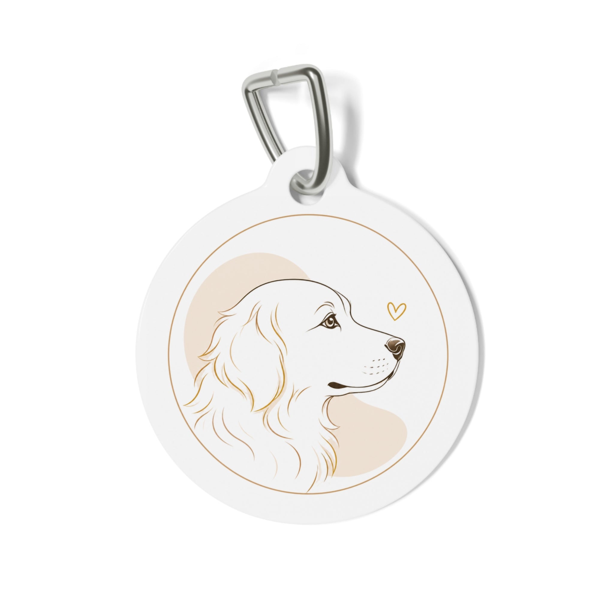 金毛犬优雅轮廓个性化狗狗身份牌