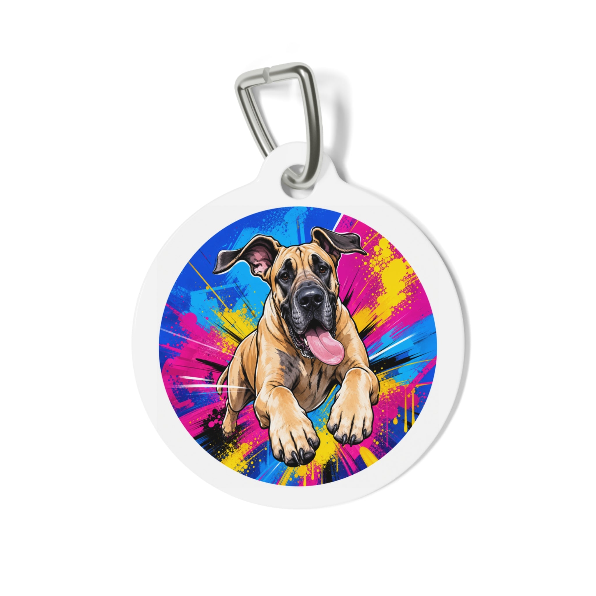 Great Dane Delicate Brushwork Personalized Dog ID Tag