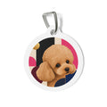 Toy Poodle Warm Mod Close-Up Apricot Personalized Dog ID Tag