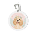 Cocker Spaniel Pastel Watercolor Personalized Dog ID Tag