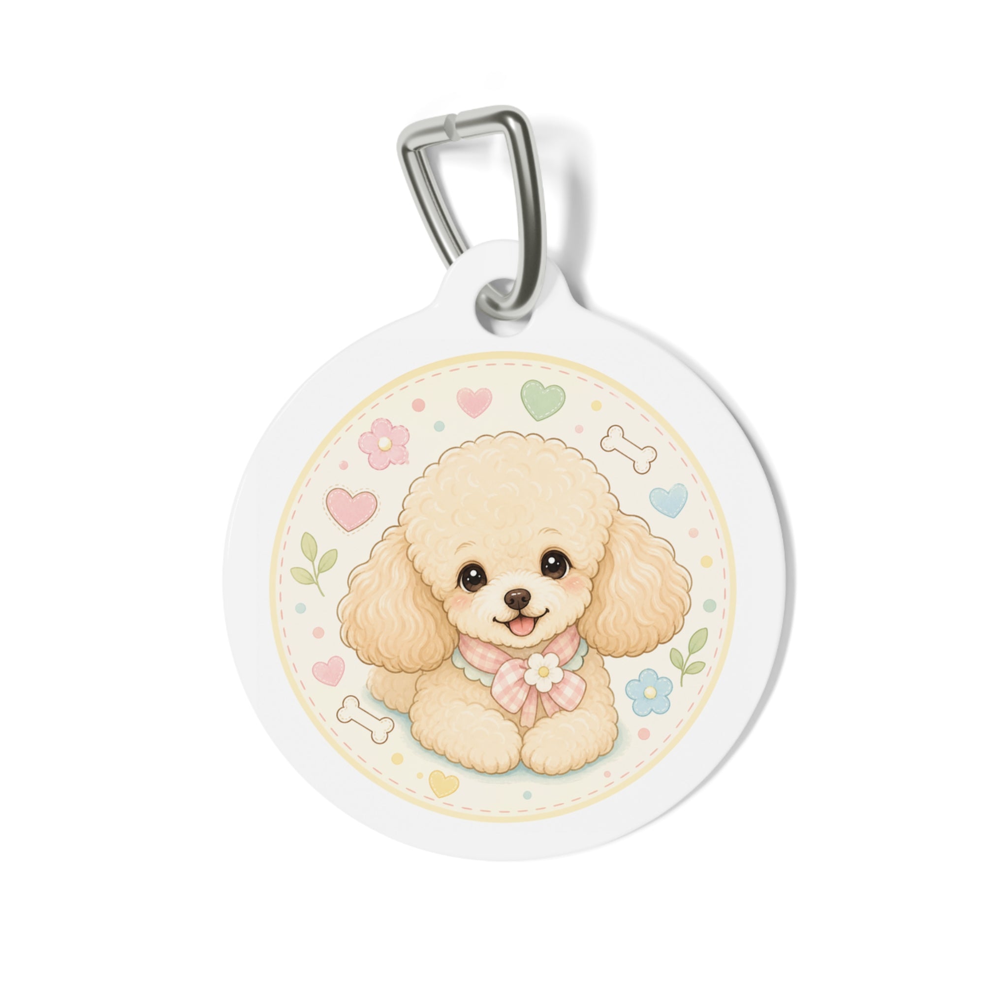 Poodle Sweetheart Personalized Dog ID Tag