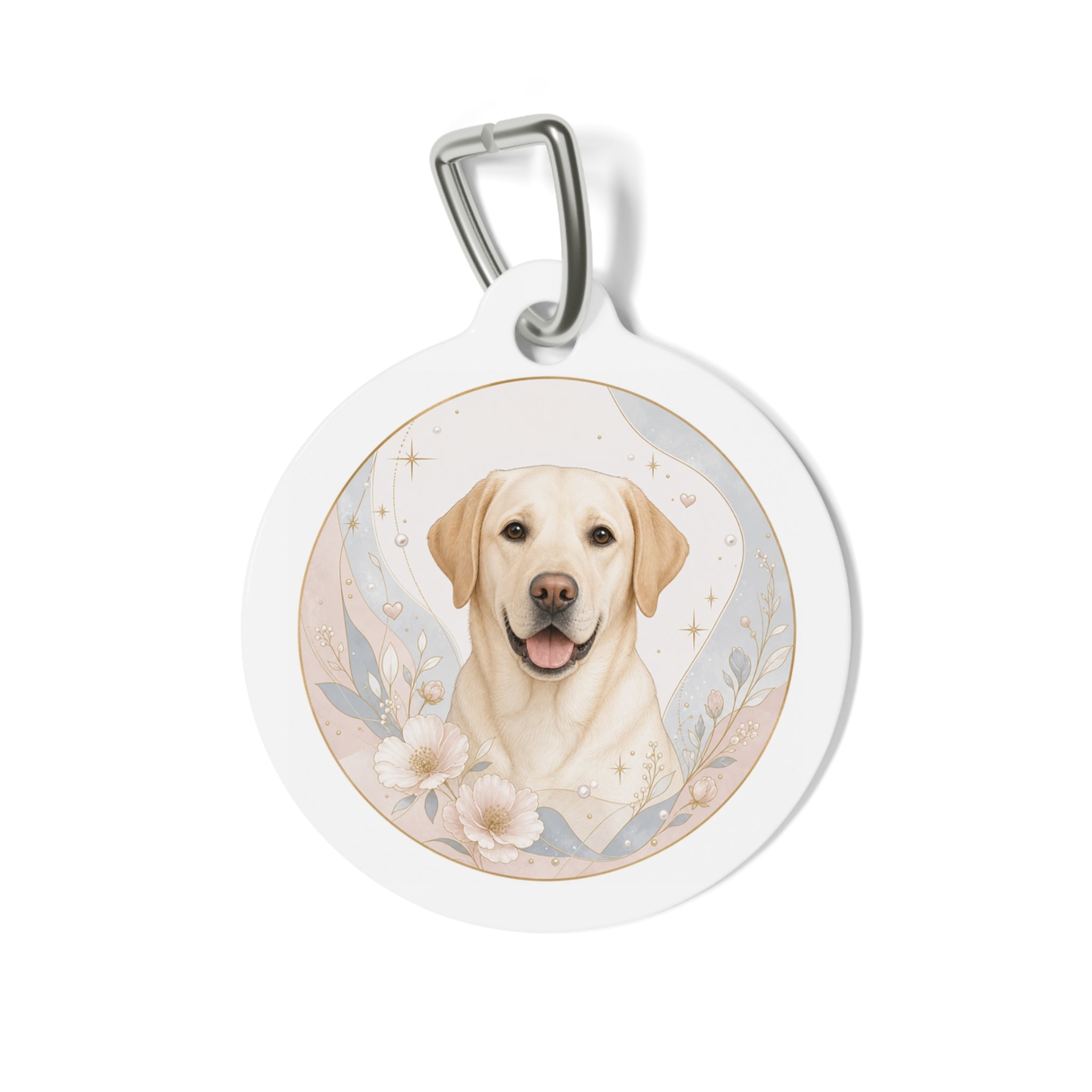 Labrador Retriever Celestial Boho Personalized Dog ID Tag
