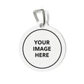 Placa de identificación de perro personalizable con imagen