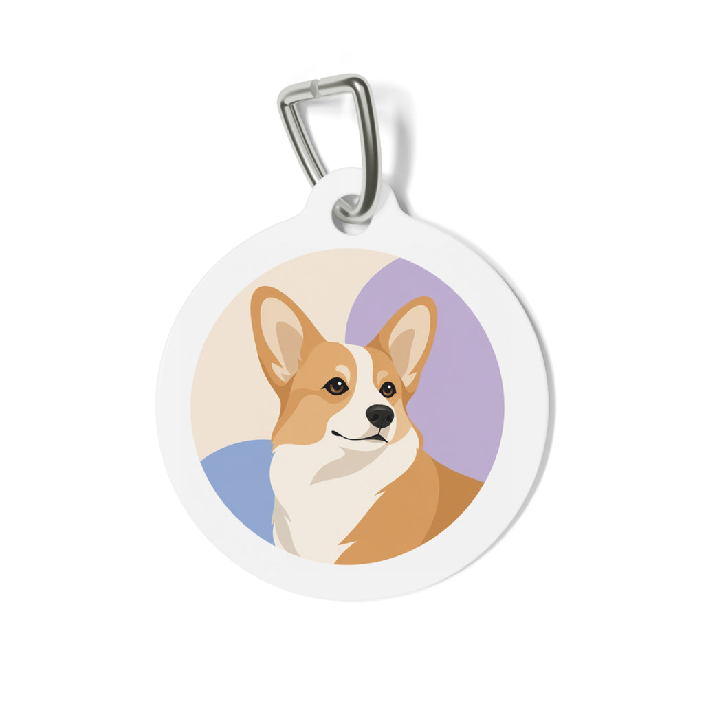 Pembroke Welsh Corgi Ilustración de Cuentos Personalizados para Perros Placa de Identificación