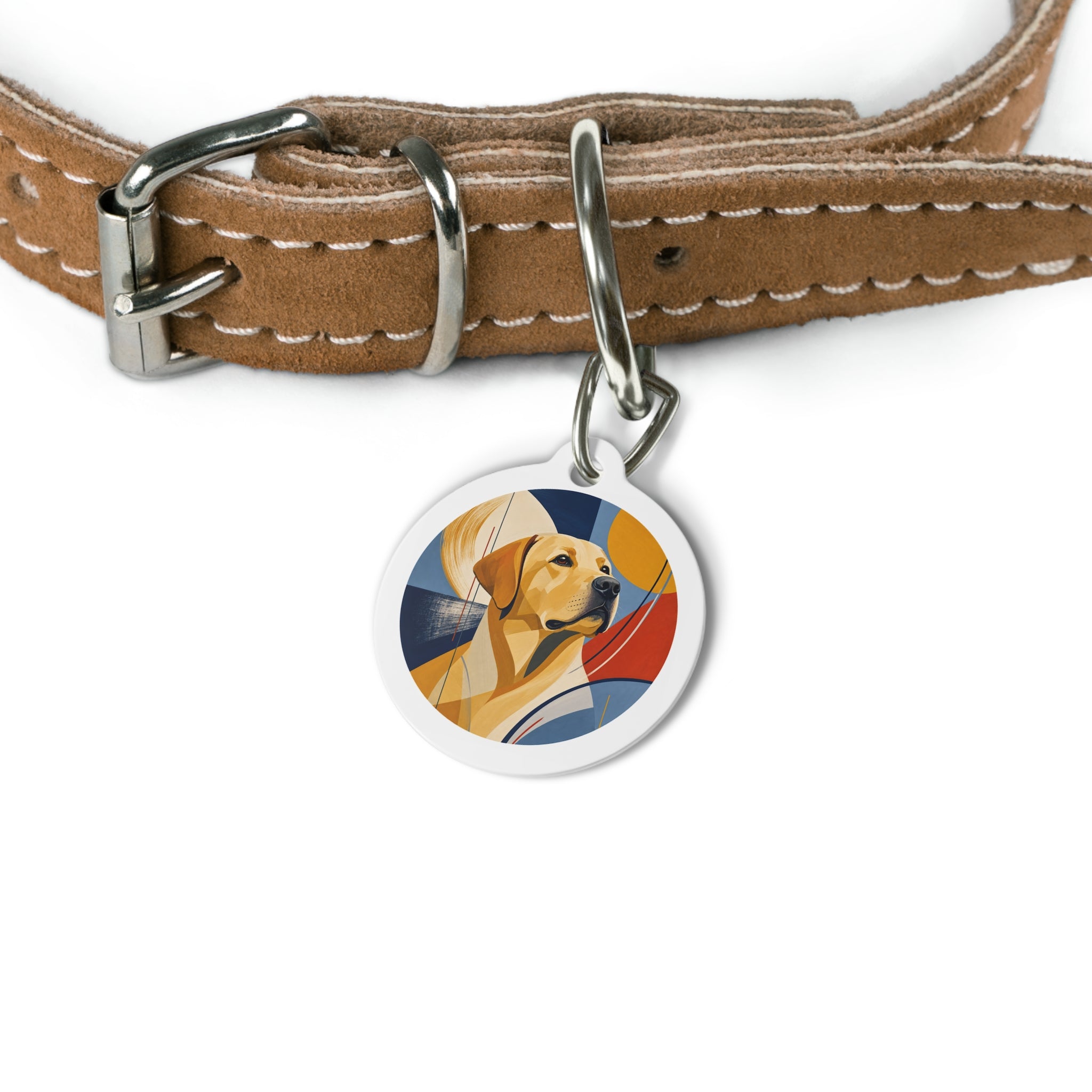 Labrador Retriever Retro Focus Personalized Dog ID Tag