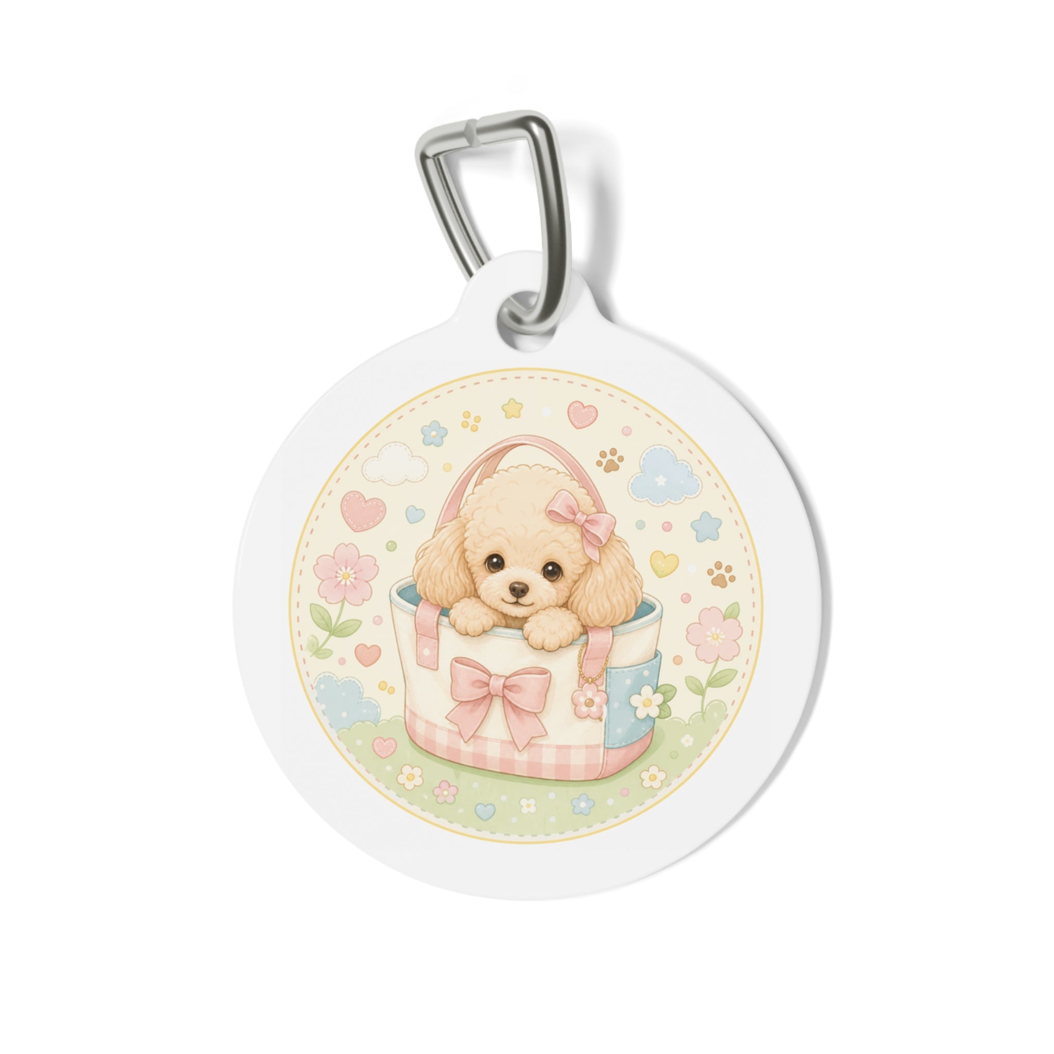 Poodle Gift Box Personalized Dog ID Tag