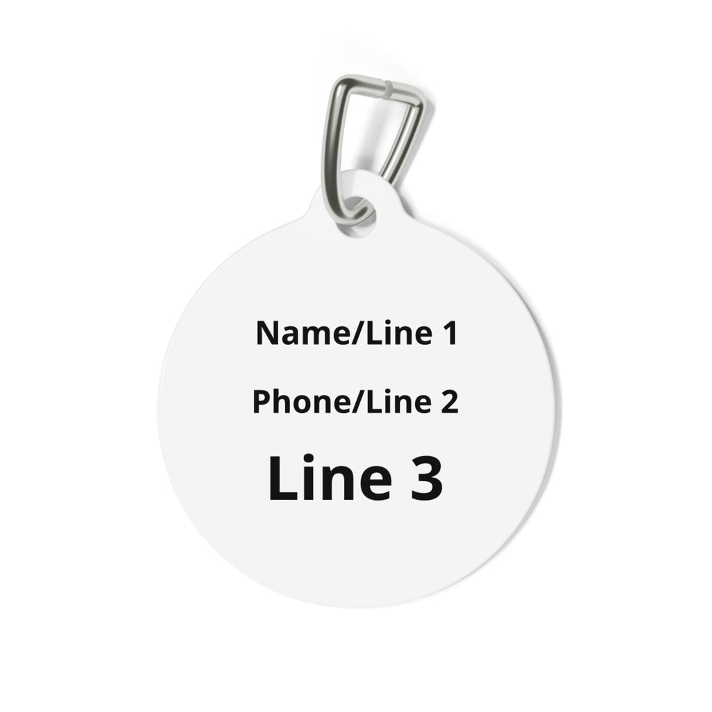 Blossom Pastel Abstract Lily Dog ID Tag