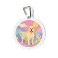Labrador Retriever Pastel Candyland Personalized Dog ID Tag