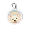 West Highland White Terrier Rainbow Dream Personalized Dog ID Tag
