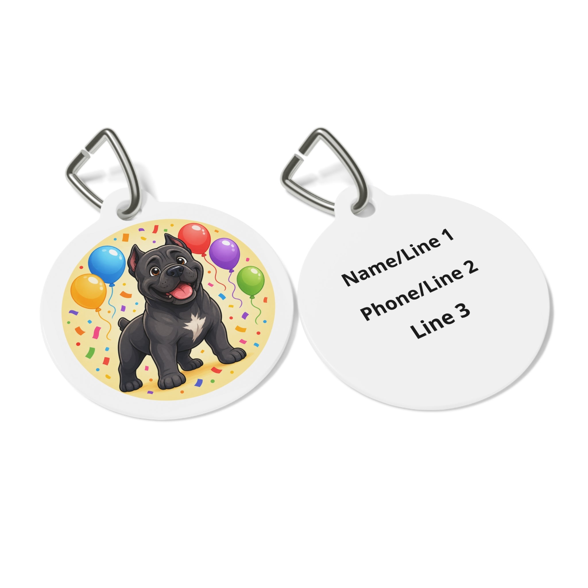 Cane Corso Expressive Modern Art Personalized Dog ID Tag