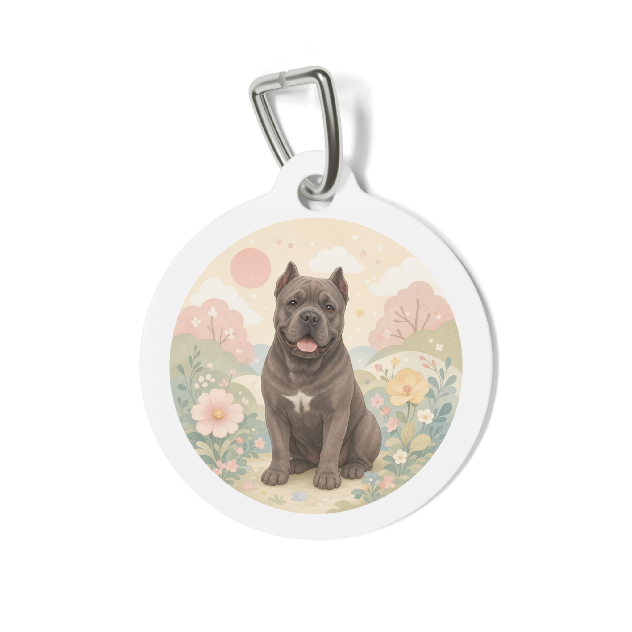 Cane Corso Urban Color Portrait Personalized Dog ID Tag