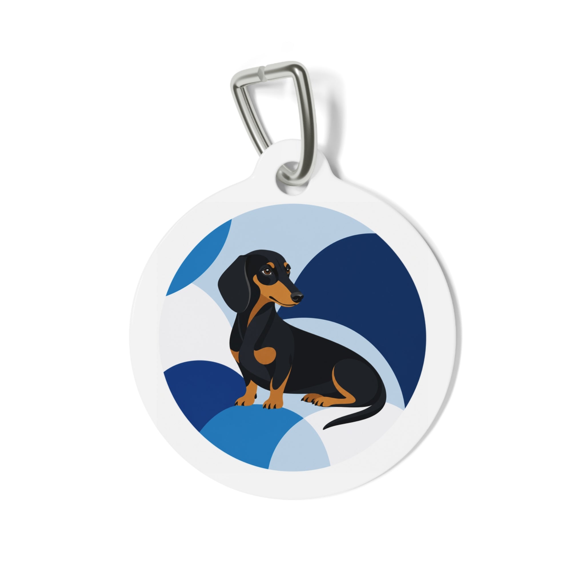 Dachshund Bright Playful Portrait Personalized Dog ID Tag