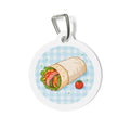 Fresh Garden Wrap Whimsical Foodie Art Personalized Dog ID Tag