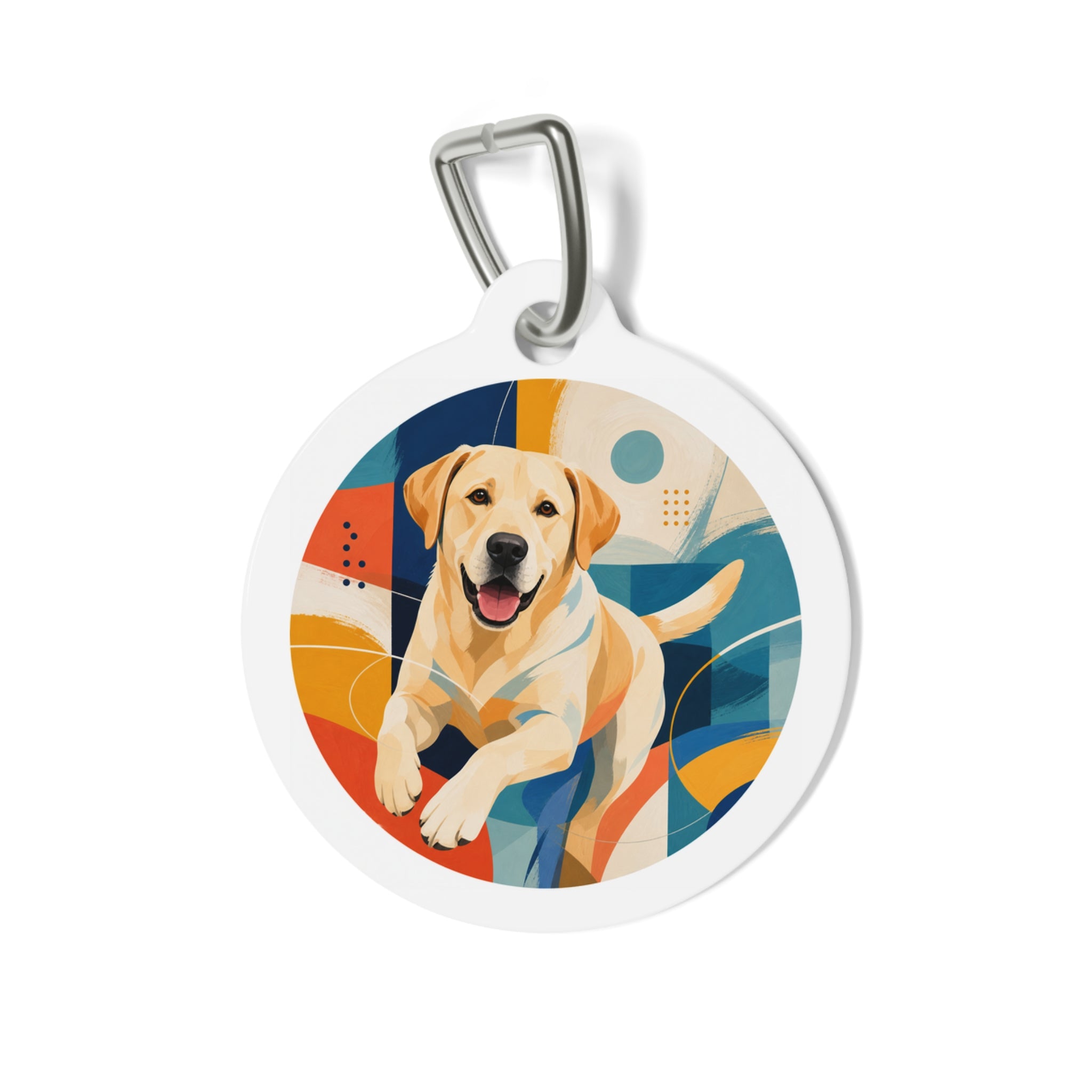 Labrador Retriever Playful Sprint Personalized Dog ID Tag
