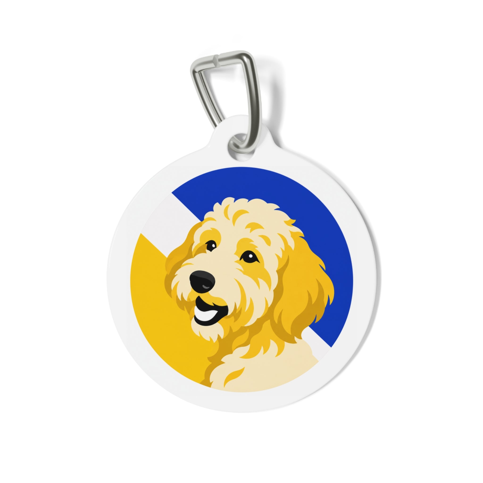 Goldendoodle Bold Full-Color Portrait Personalized Dog ID Tag