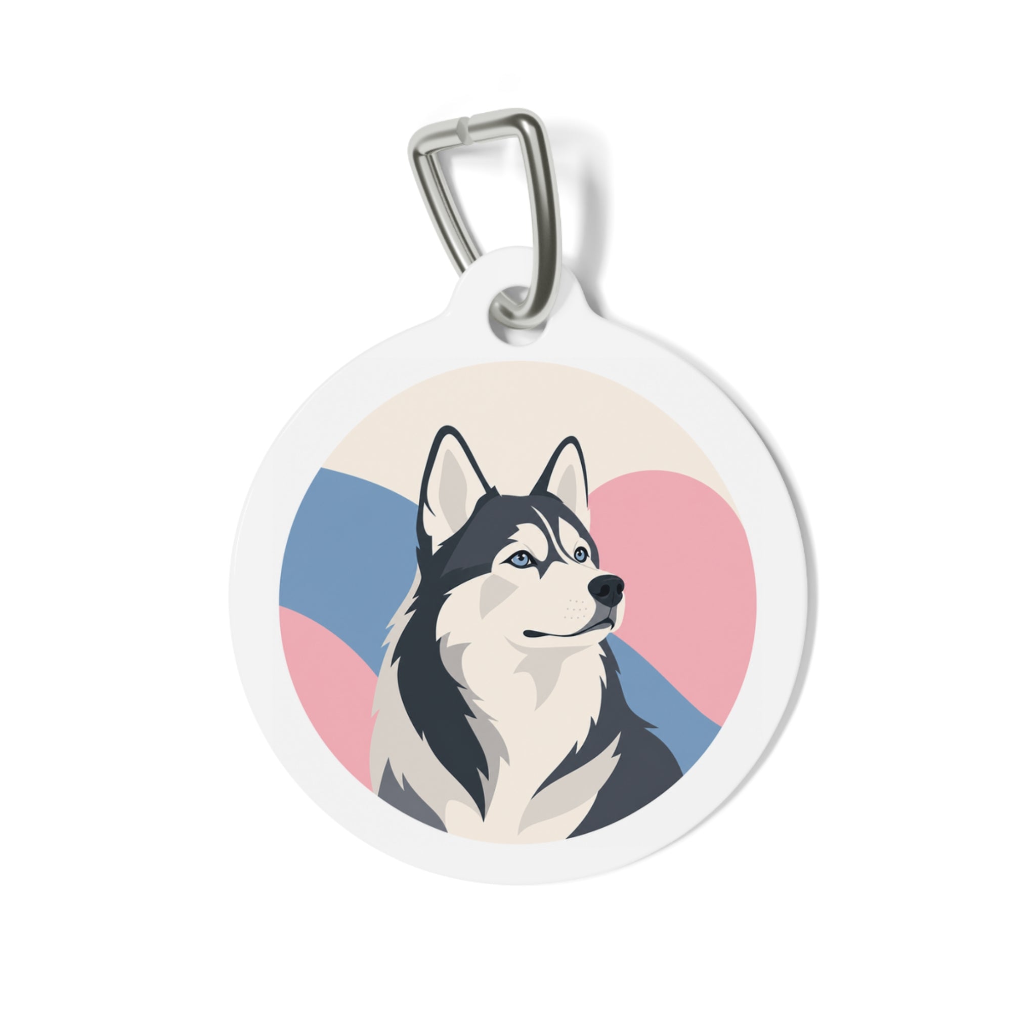 Siberian Husky Pastel Horizon Personalized Dog ID Tag