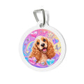 Cocker Spaniel Cosmic Heart Personalized Dog ID Tag